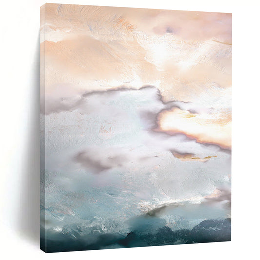 Large-Size Hand-Painted Abstract Art: Custom, Textured & Stunning DTP165