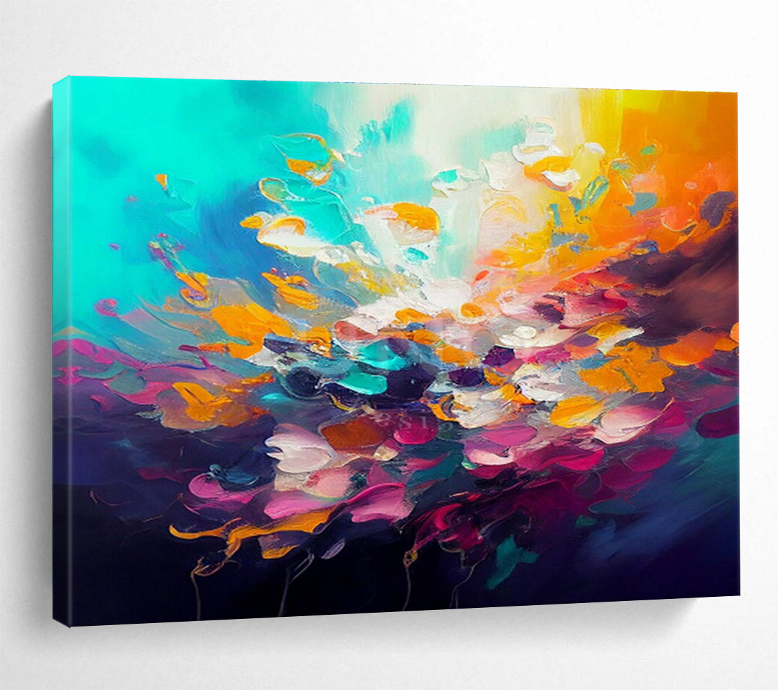 “Stellar Impressions” Massive Abstract Painting for Entryway & Office DKH346