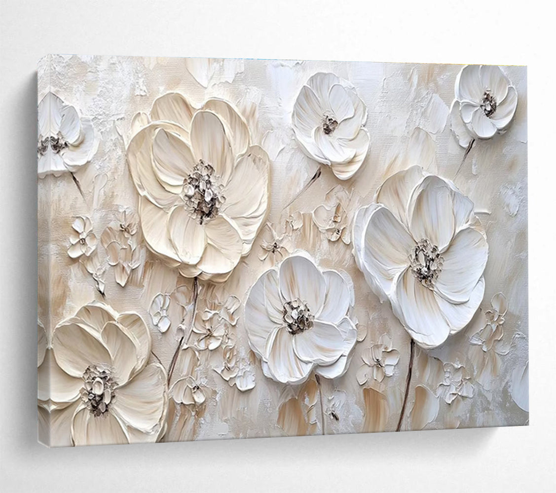 Dramatic Large Abstract Painting with Bold Textured Forms for Entryway & Living Room DKH906