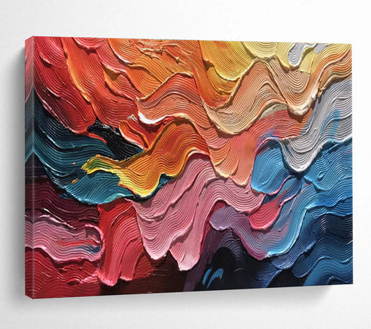 Refined Original Immense Textured Handmade Abstract Painting for Sophisticated Interiors DKH823