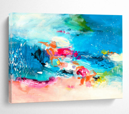 Tailored Giant Abstract Canvas for Rooftop Bar DKH031