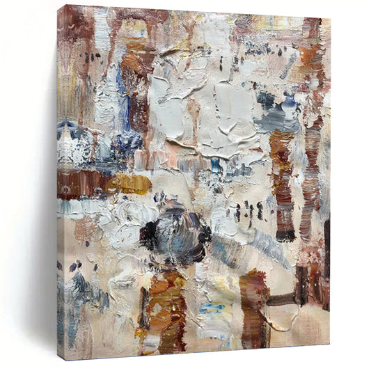 Stimulating Hand - Painted Textured Abstract for Office & Living Room DKH1302