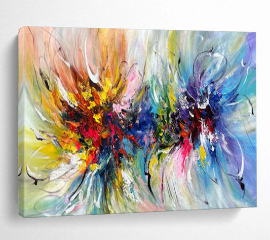 Colossal Hand-Painted Abstract Wall Art for Living Room & Office LargeART1529