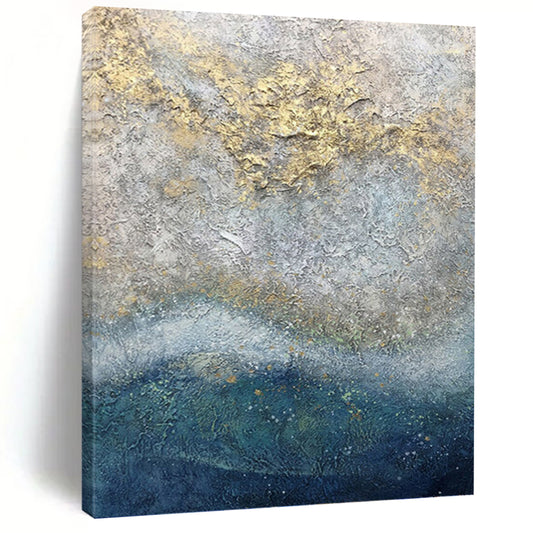 Delicately Textured Abstract Painting for Bedroom & Office DKH0958