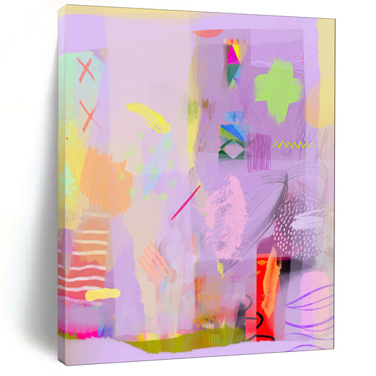 Hand-Painted Custom Abstract Canvas for Bedroom & Entryway LargeART1865