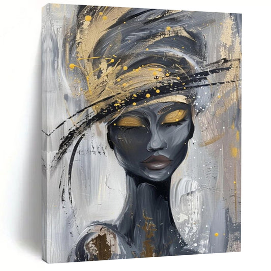 Monumental Hand-Painted Abstract Art for Bedroom & Yoga Room LargeART2197
