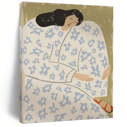 Designer - Curated Splendor: Hand - Rendered Textured Canvas Art for Hotel Lobby & Living Room DKH1146