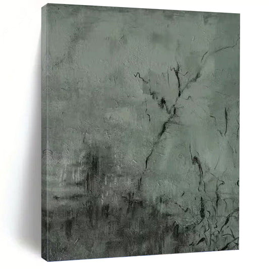 Monumental Hand - Painted Textured Abstract for Study & Conservatory DKH1205