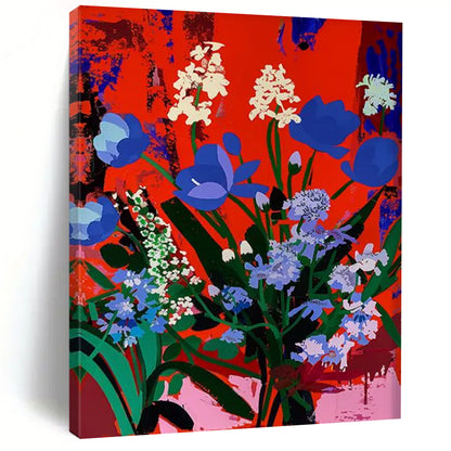 Mystic Grove: Monumental Hand - Painted Textured Custom Abstract Art for Dining Room and Hallway DTP101
