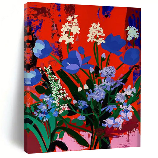 Mystic Grove: Monumental Hand - Painted Textured Custom Abstract Art for Dining Room and Hallway DTP101