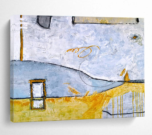 Vast Hand - Painted Abstract Wall Decor for Bedroom & Hallway DKH563