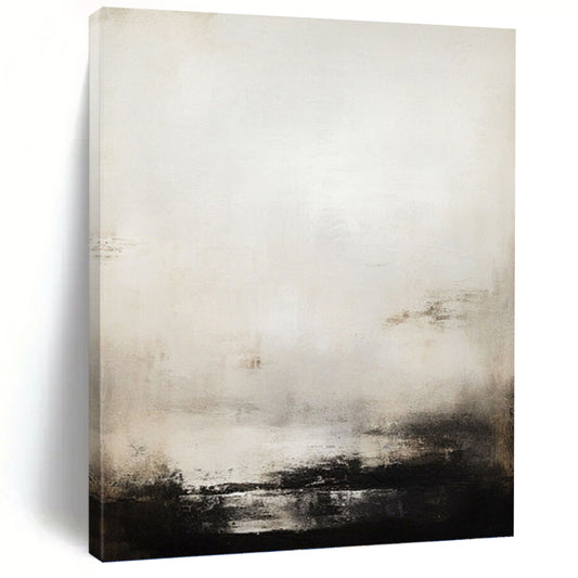 Vast - Expansive Hand - Painted Textured Custom Abstract Artifact, for Decorating Bedroom and Office DKH1498