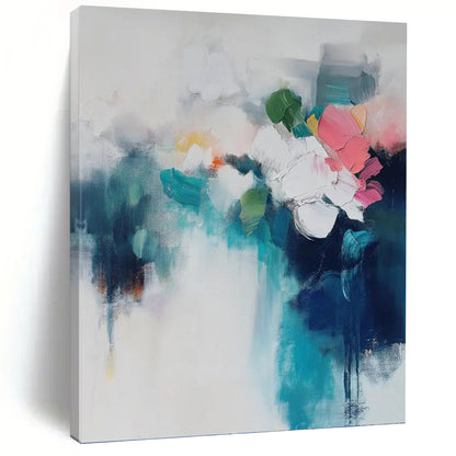 Custom - Designed Hand - Painted Textured Abstract Canvas for Bedroom & Dining Room DKH0996