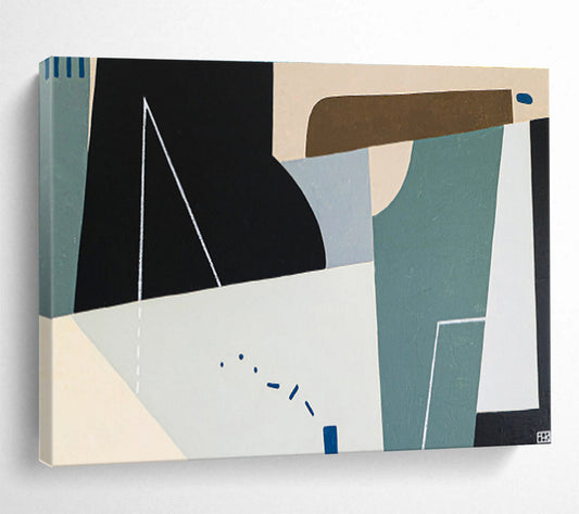 Immense - Sized Hand - Painted Abstract Art for Office & Bar DKH553