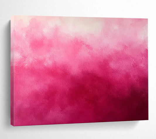 “Pink Gradient Dream” - Pink, White - Soft Gradient Texture - Acrylic Painting HB1296