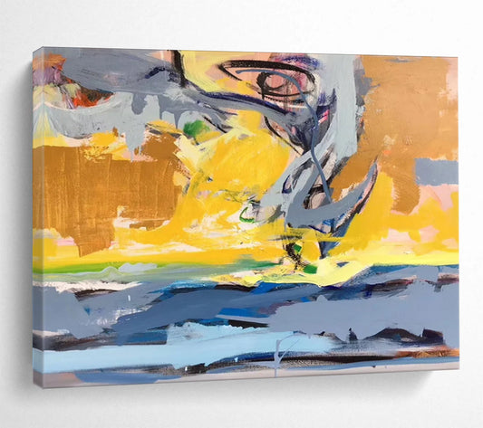 Colorful Abstract Coastal Energy - Vibrant Office Inspiration DLZ034