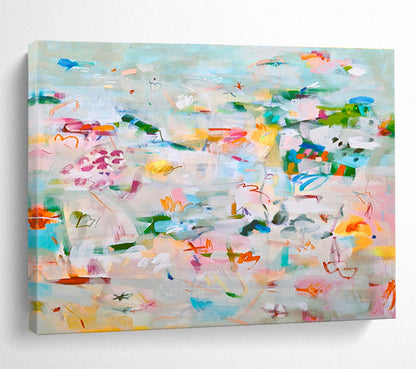 Bespoke Grand - Sized Abstract Canvas for Wedding Venue DKH036