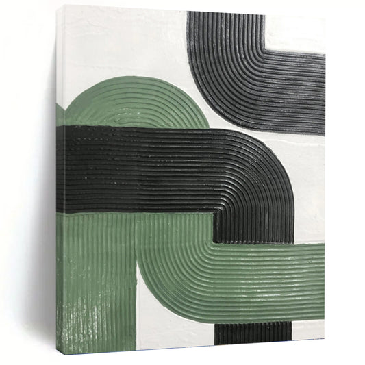 Expertly Designed Hand - Painted Textured Canvas Abstract for Office & Hotel Suite DKH1171