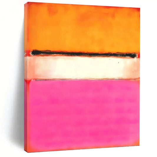Gargantuan Vertical Hand - Painted Textured Custom Abstract Canvas with Coral - Reef Textures, for Entryway and Hallway DKH1608