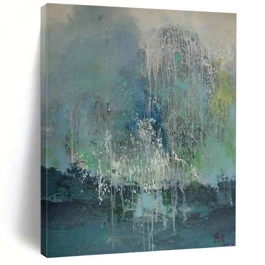 Enormous Hand - Painted Textured Abstract Mural for Bar & Living Room DKH1199
