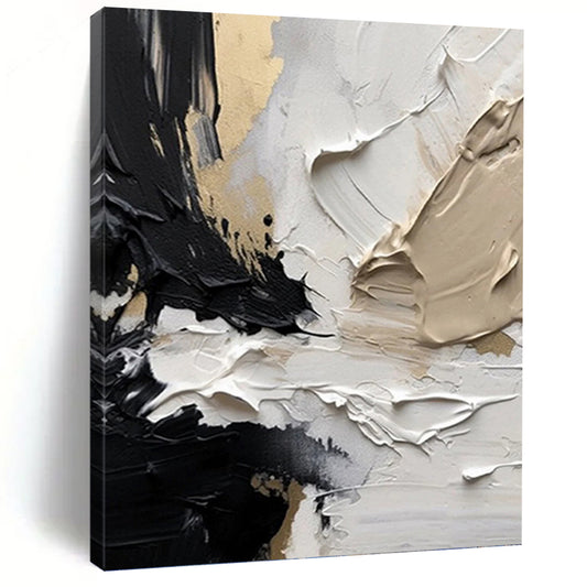 Colossal Custom - Textured Hand - Painted Abstract Canvas for Office & Bedroom DKH1025
