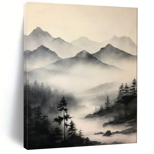 Hand-Painted Custom Abstract Canvas for Bedroom & Living Room LargeART1917