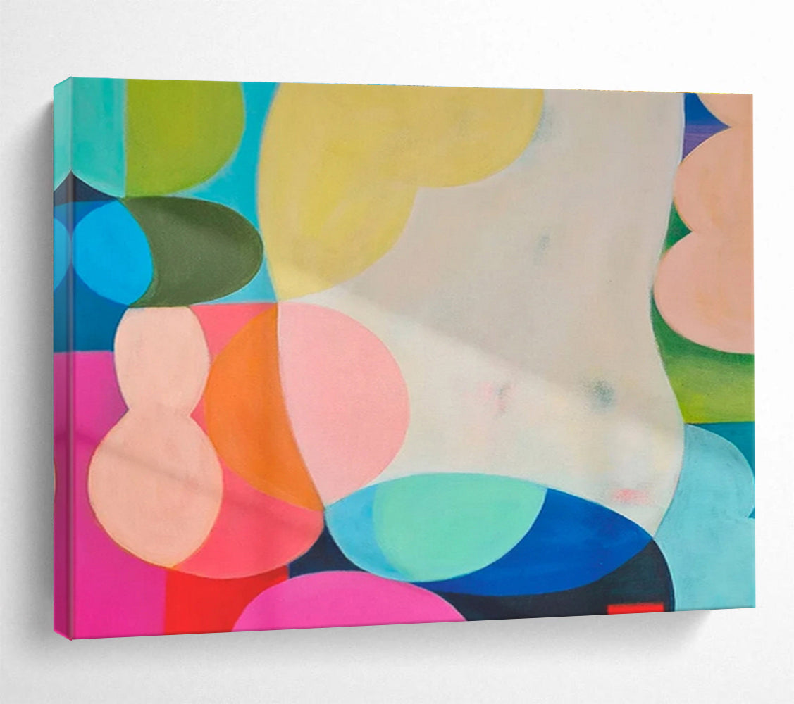 Custom - Crafted Oversized Abstract Mural for Arcade DKH056