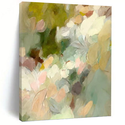 Radiant Hand - Painted Textured Abstract Canvas for Living Room & Entryway DKH1352