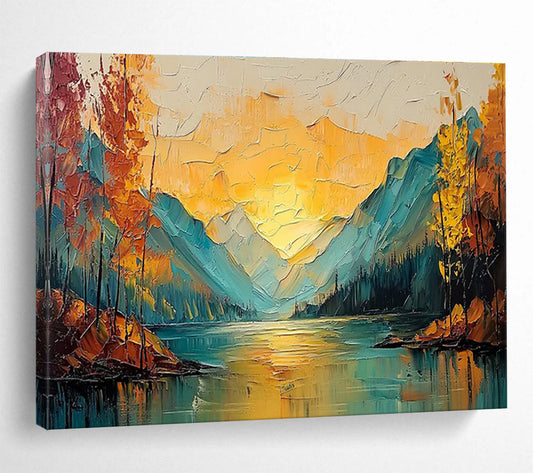 Harmonious Original Massive Textured Handmade Abstract Canvas for Interior Balance DKH861