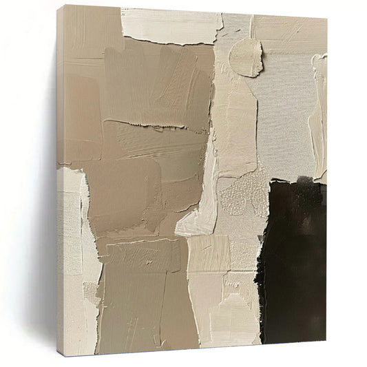Artfully Engineered Hand - Crafted Textured Canvas Art for Bedroom & Bar DKH1161