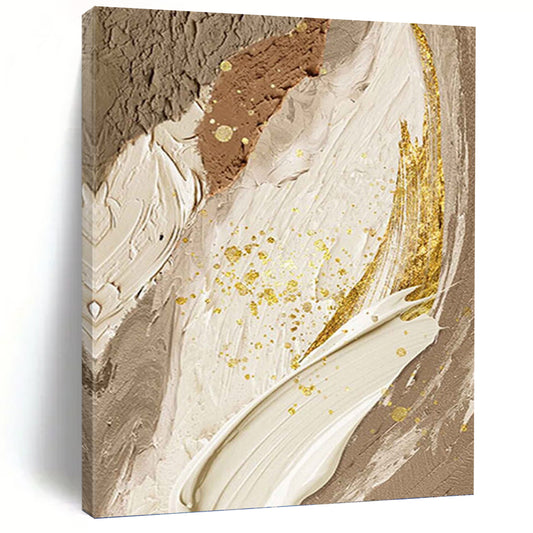 Jumbo Hand - Painted Textured Custom Abstract Painting, for Dining Room and Hallway DKH1477