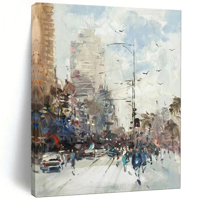 Hand-Painted Bespoke Abstract Canvas for Bedroom & Bar LargeART1900
