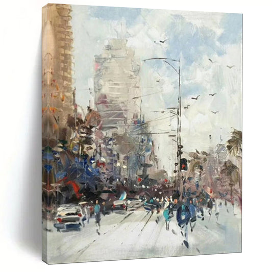 Hand-Painted Bespoke Abstract Canvas for Bedroom & Bar LargeART1900