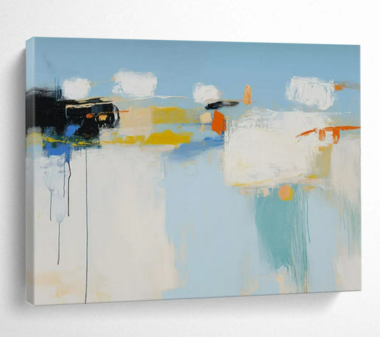 Hushed Large - Format Abstract Painting for Entryway & Bedroom LargeART1757