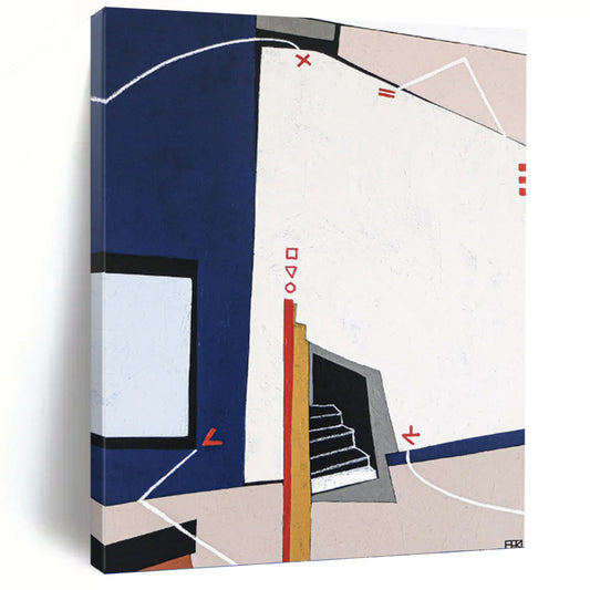 Breathtaking Hand - Painted Textured Canvas Mural for Living Room & Hotel Lobby DKH1106