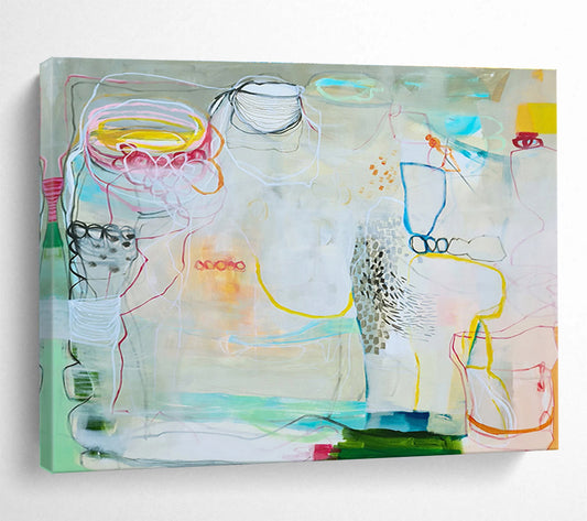 Made - to - Measure Abstract Painting for Bedroom & Bar DKH071