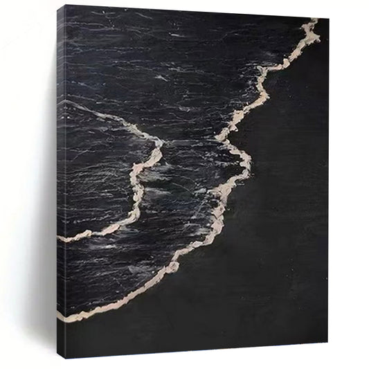 Ethereal Textured Abstract Canvas for Living Room & Hallway DKH0959