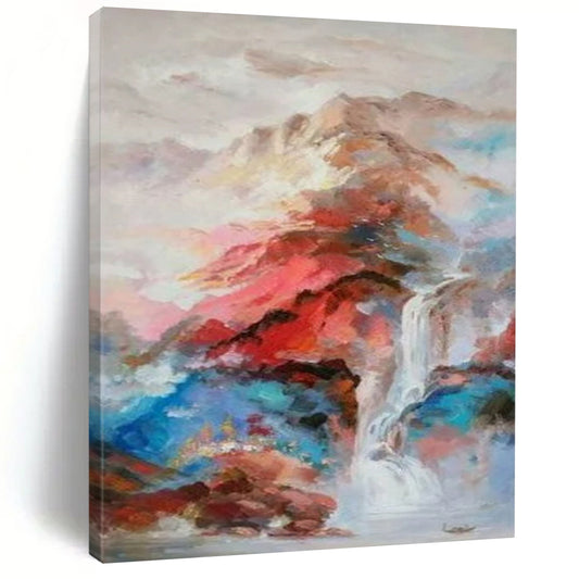 Gigantic Hand-Painted Abstract Mural for Living Room & Dining Room LargeART2346