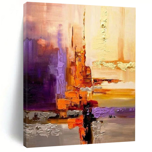 Custom Abstract Artworks: Big Dimensions, Textured Beauty for Living Room & Office DTP278