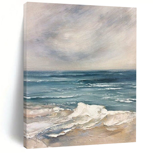 Grand - Sized Hand - Painted Custom Abstract Canvas for Office and Bar DTP048