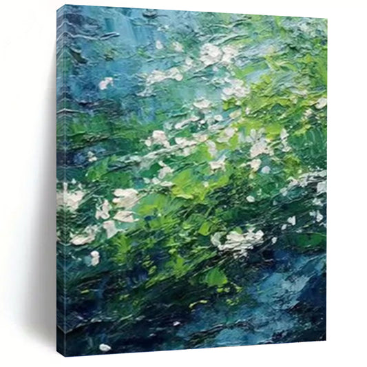 Refined Hand - Painted Textured Abstract on Canvas for Hotel & Dining Room DKH1404