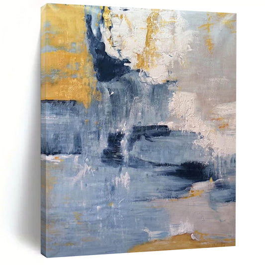 Large Custom Abstract Art: Hand-Painted Textures for Bar & Hotel DTP253