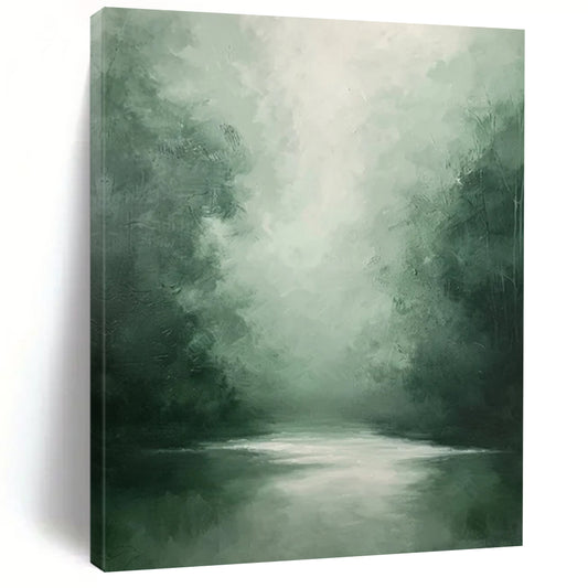 Jumbo Hand - Painted Textured Custom Abstract Canvas for Hallway and Hotel DTP024