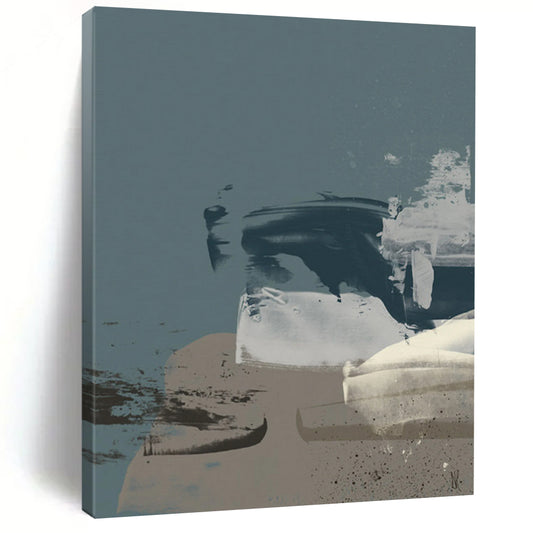 Large Custom Abstract Artworks: Hand-Painted Textures for Living Room & Hallway DTP242