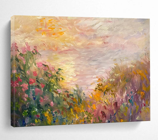 Pastel Wildflower Field - Whimsical Bedroom or Nursery Decor DLZ195