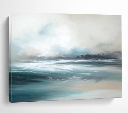 Soft Ocean Horizon - Dreamy Bathroom Oasis DLZ047