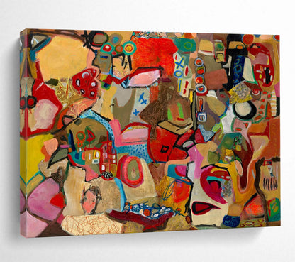 Colorful Abstract Narrative - Intriguing Living Room or Office Art DLZ240