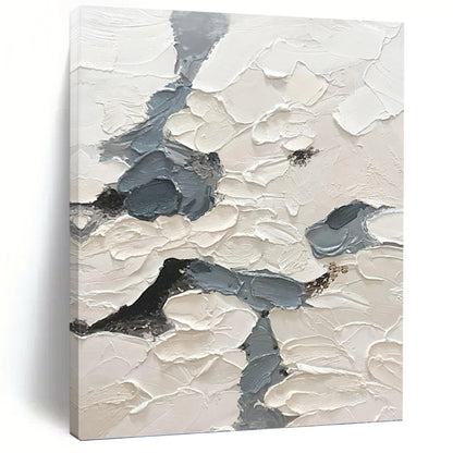 Expertly Conceived Hand - Painted Textured Canvas Mural for Bar & Entryway DKH1165