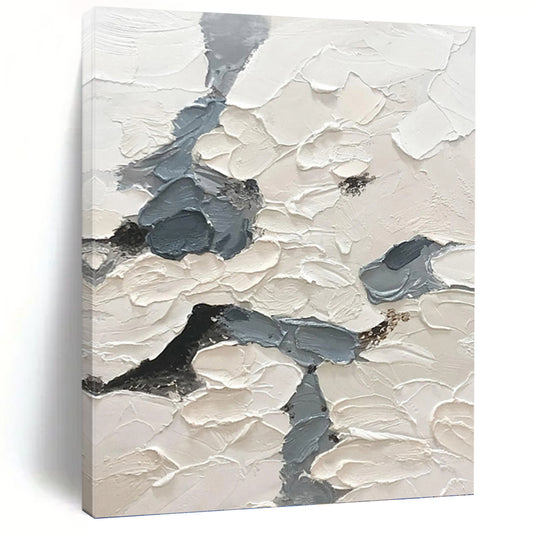 Expertly Conceived Hand - Painted Textured Canvas Mural for Bar & Entryway DKH1165