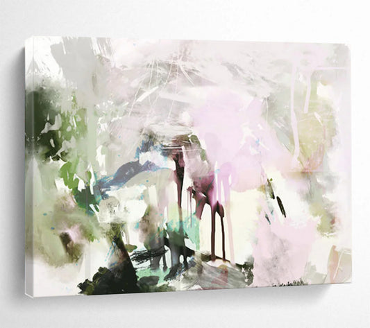 Soft Pastel Abstract - Dreamy Bedroom Wall Art DLZ111